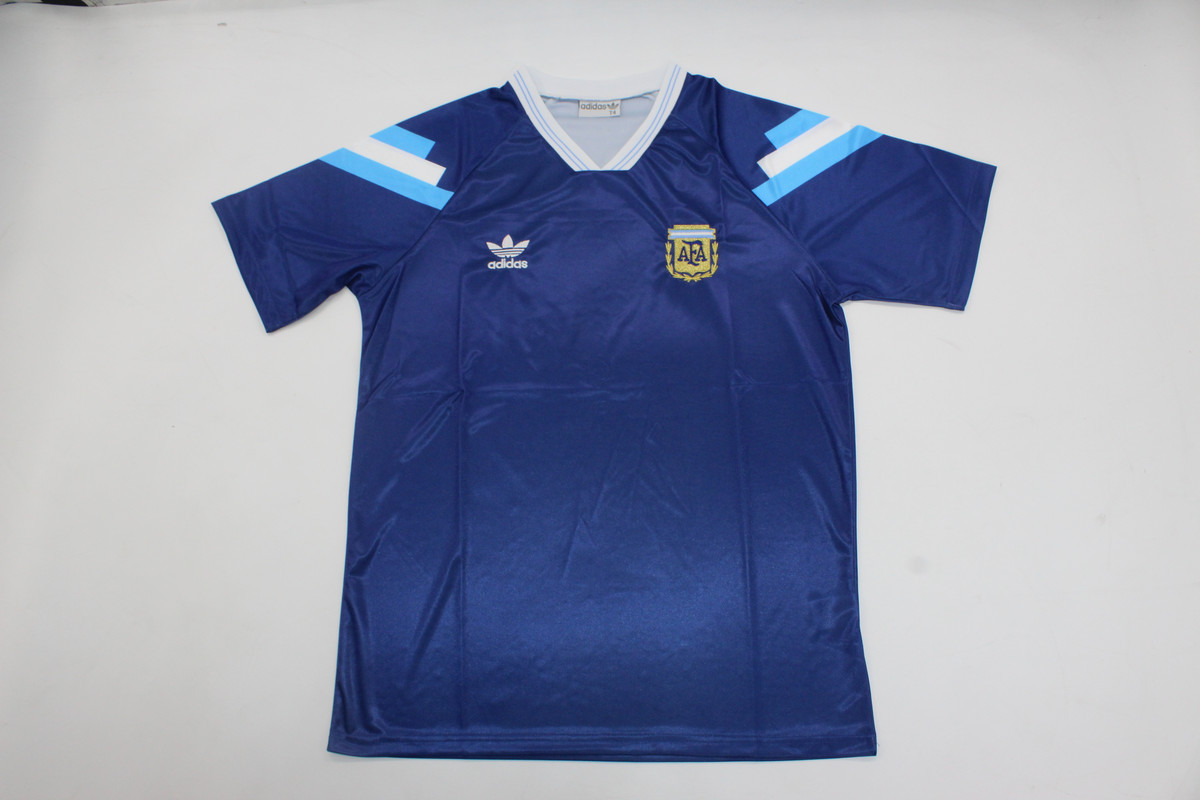 AAA Quality Argentina 1993 Away Blue Soccer Jersey